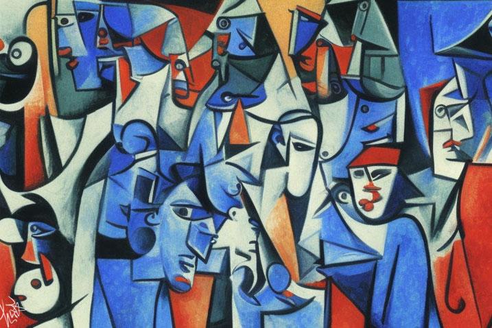 Link to the UN observances calendar an abstract illustration of people engaged in an event