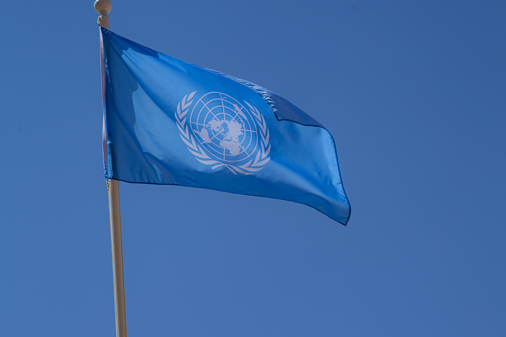 The flag of the United Nations