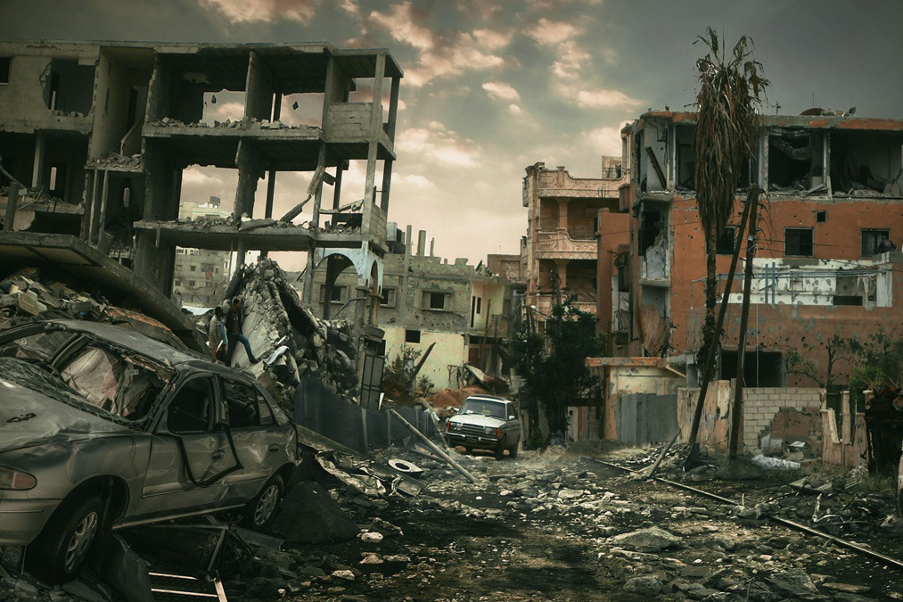 Gaza economic, infrastructure destruction.